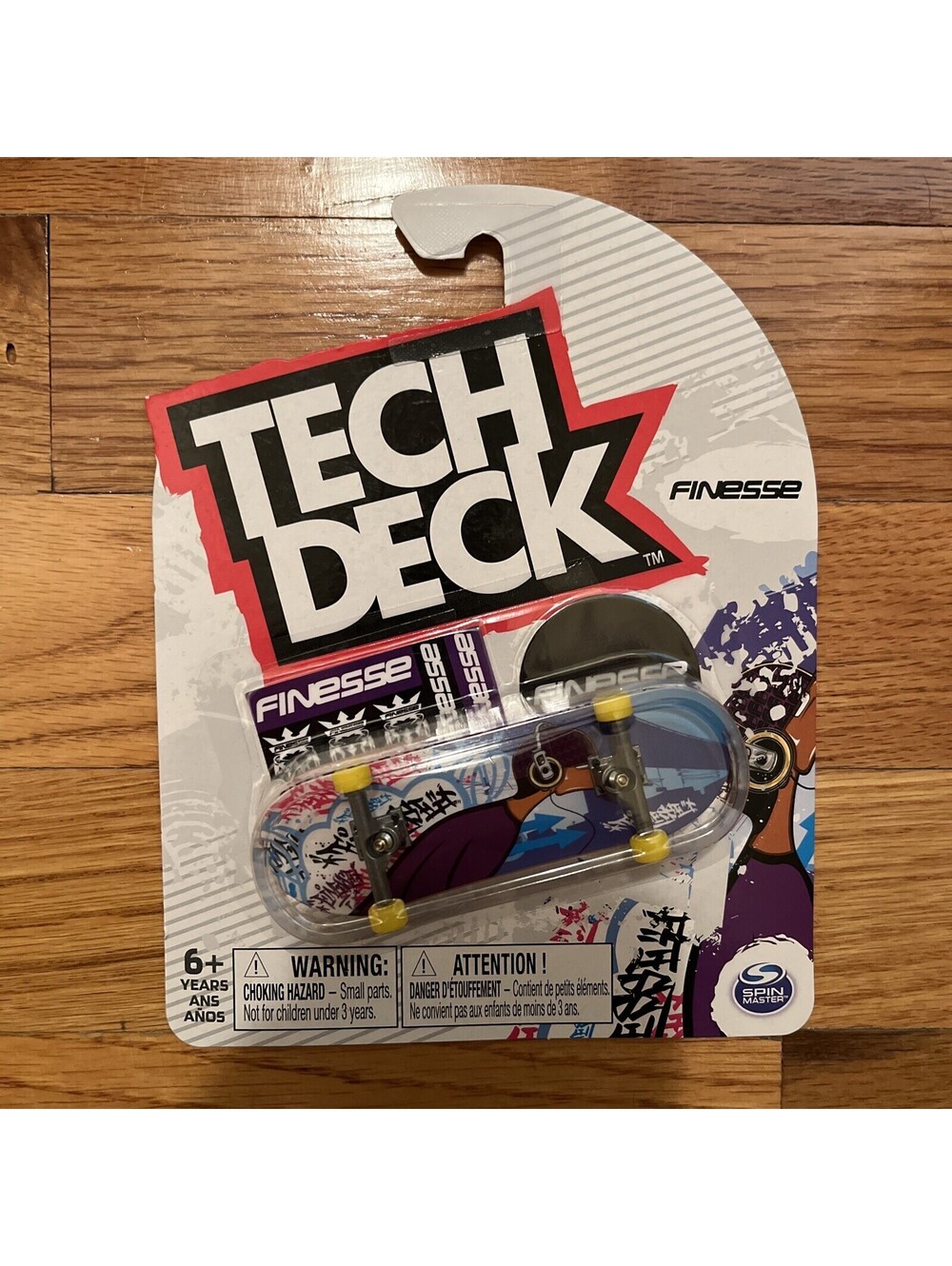 Tech Deck Finesse Fingerboard Common Spin Masters Headphones Blue 2022